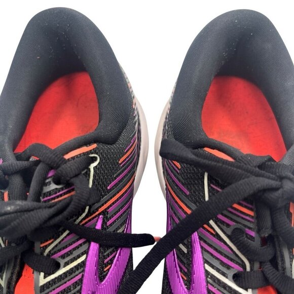 Brooks Adrenaline GTS 19 Womens 11B Athletic Running Shoes Sneaker Black Purple - Picture 8 of 16